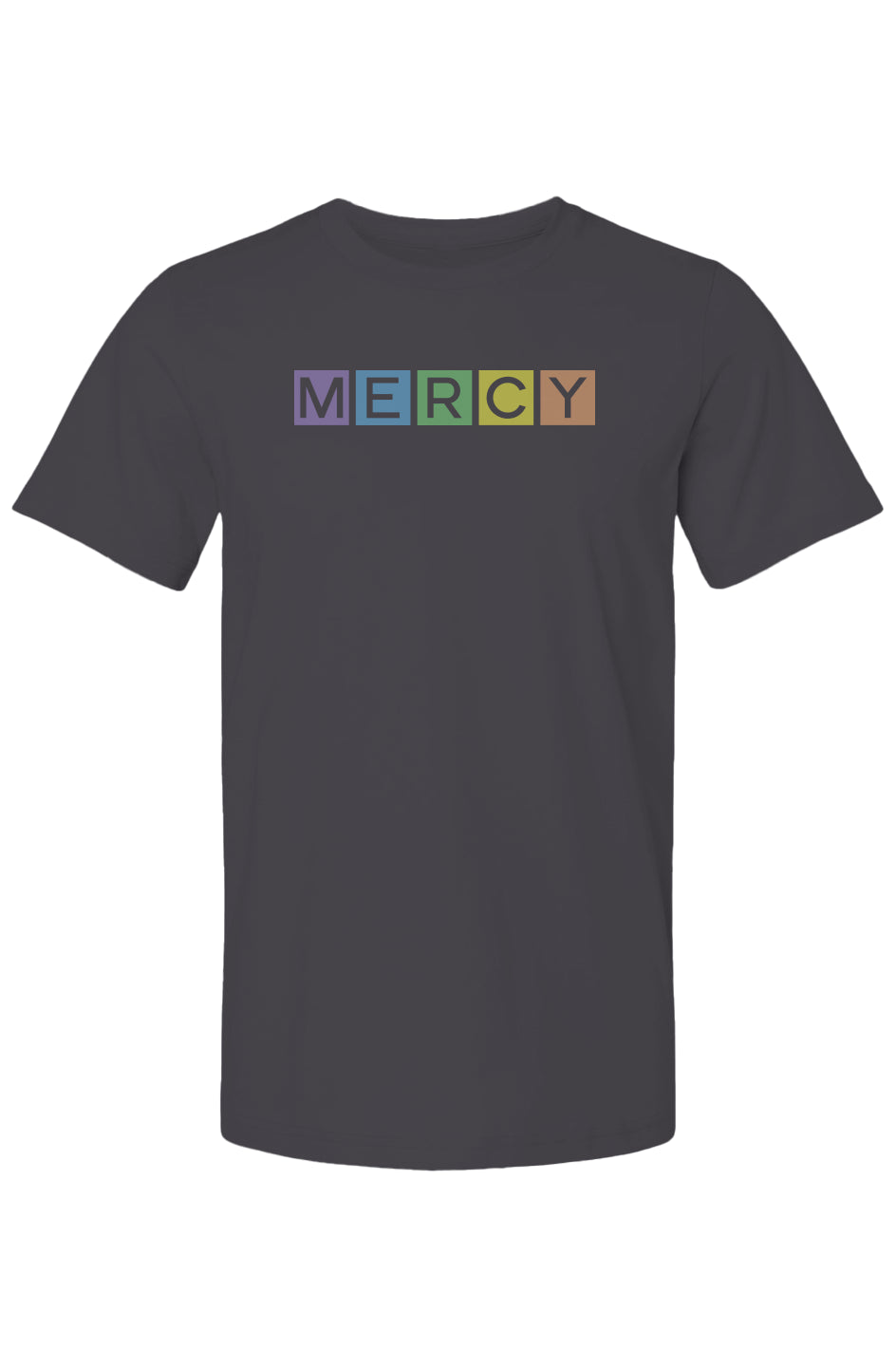 Colorful Mercy Christian T-Shirt – Rainbow-Inspired Faith Tee Reflecting Titus 3:5 & Psalm 103:8