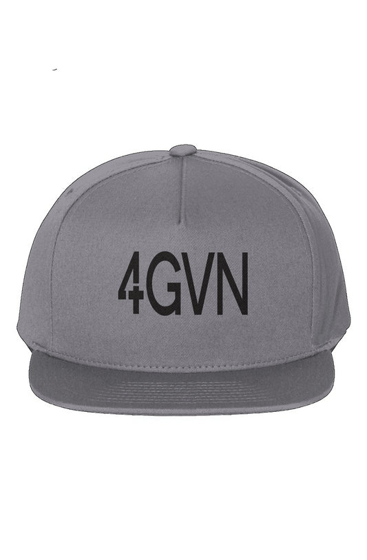 "4GVN" 5-Panel Cotton Twill Snapback Cap: Grace and Mercy in His Forgiveness