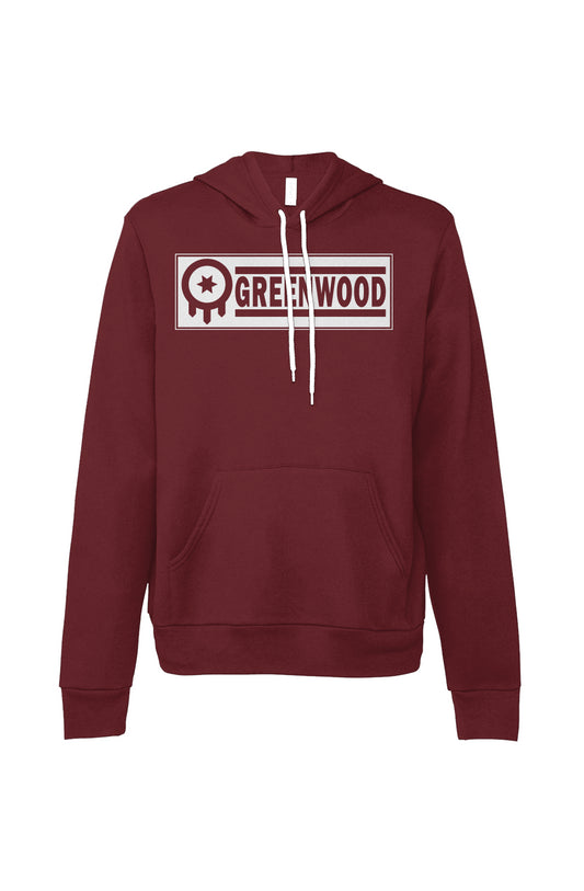 "Tulsa Greenwood District" Sponge Fleece Pullover Hoodie