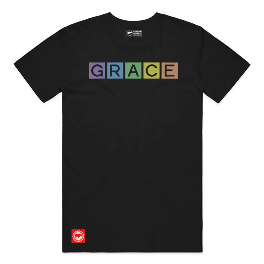 Colorful Grace Christian T-Shirt – Faith-Filled Style Inspired by Ephesians 2:8-9