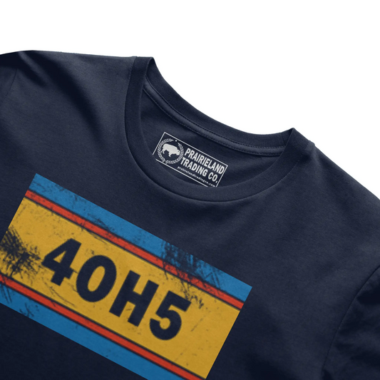 "4OH5" Oklahoma City T-Shirt – Vibrant Distressed Tee Celebrating Life in the 405