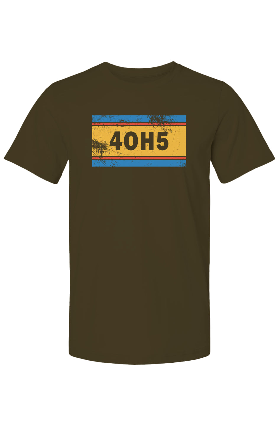 "4OH5" Oklahoma City T-Shirt – Vibrant Distressed Tee Celebrating Life in the 405
