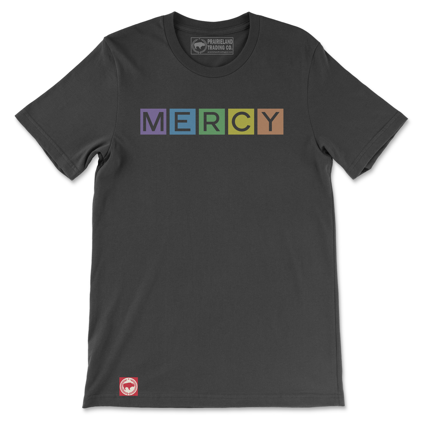 Colorful Mercy Christian T-Shirt – Rainbow-Inspired Faith Tee Reflecting Titus 3:5 & Psalm 103:8