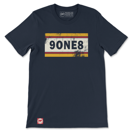 "9ONE8 Heritage Stripe" T-Shirt