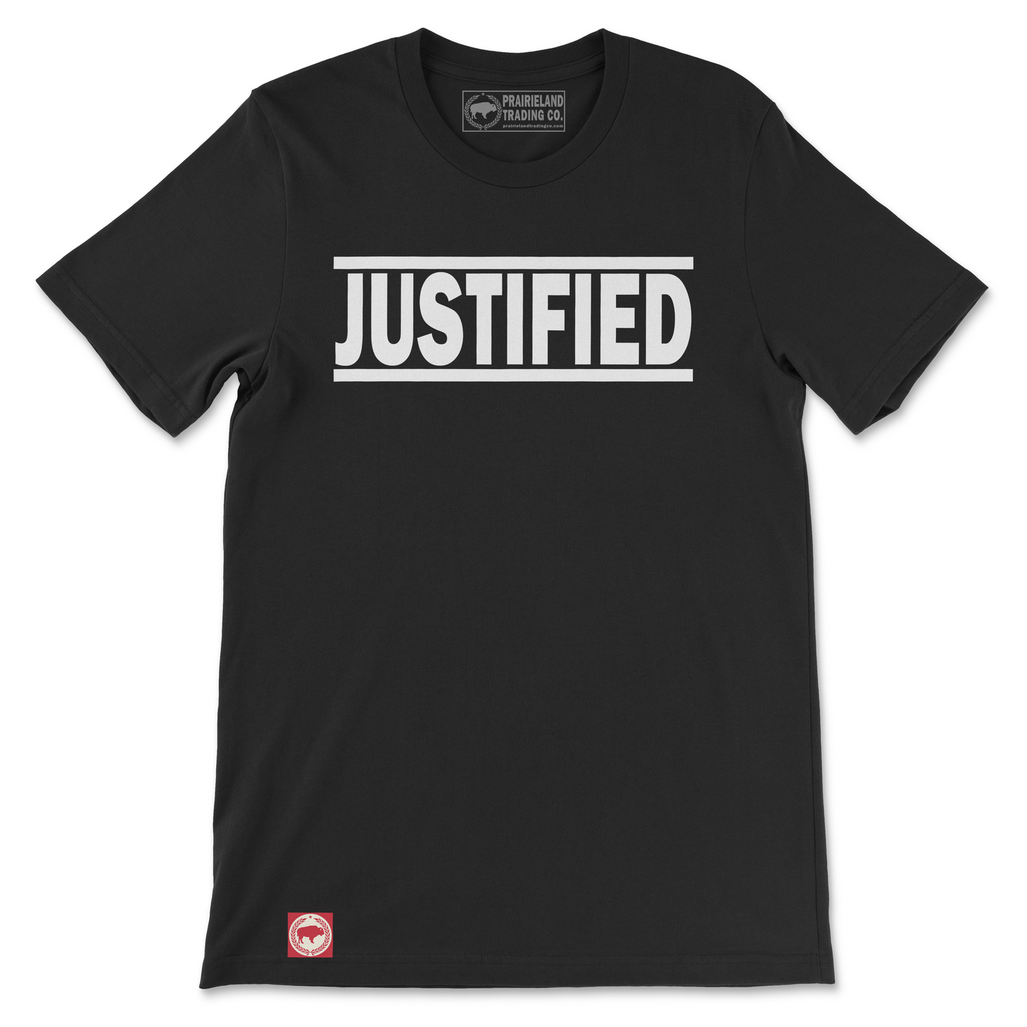 "JUSTIFIED" Vintage Black T-Shirt: A Testament of Faith and Salvation